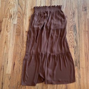 High waisted maxi skirt